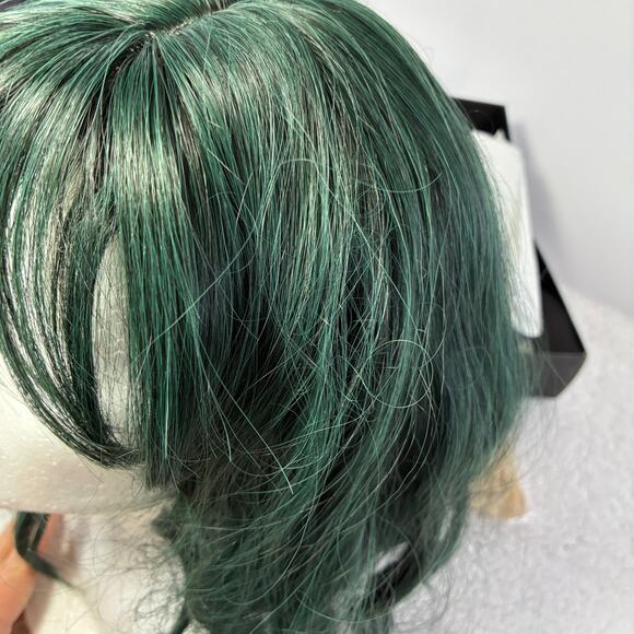 Rene of Paris Wig Breezy Wavez Smoky Forest green tones medium length with bangs - Picture 2 of 8